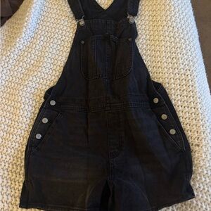 Old Navy Charcoal Denim Overalls